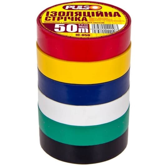 Набір ізоляційної стрічки Pulso IC50A ассорті 10 шт