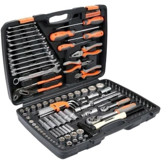 Набор инструментов STHOR 58690 1/2", 1/4" 122 шт.