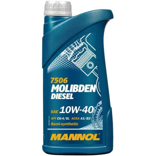 Mannol Molibden Diesel 10W-40 (1 л) моторное масло