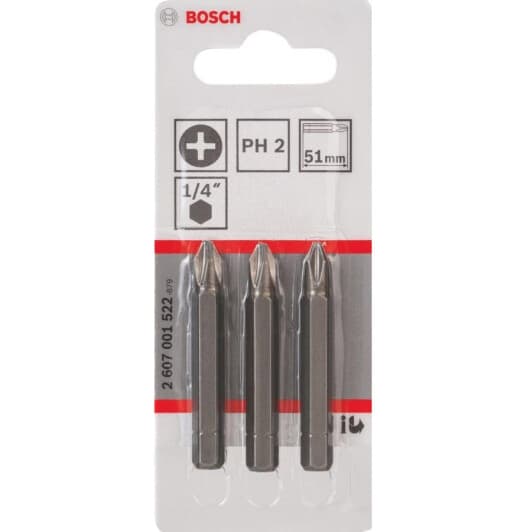 Набор бит Bosch 2607001522 3 шт.