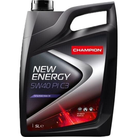 Champion New Energy PI C3 5W-40 (5 л) моторна олива
