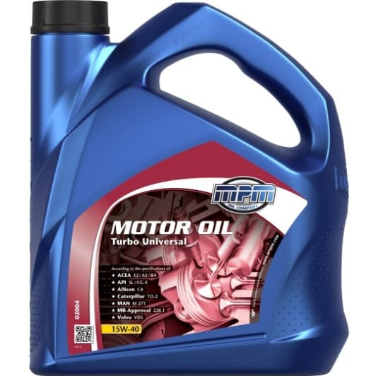 MPM Turbo Universal 15W-40 (4 л) моторна олива