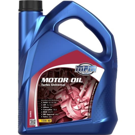 MPM Turbo Universal 15W-40 (5 л) моторна олива