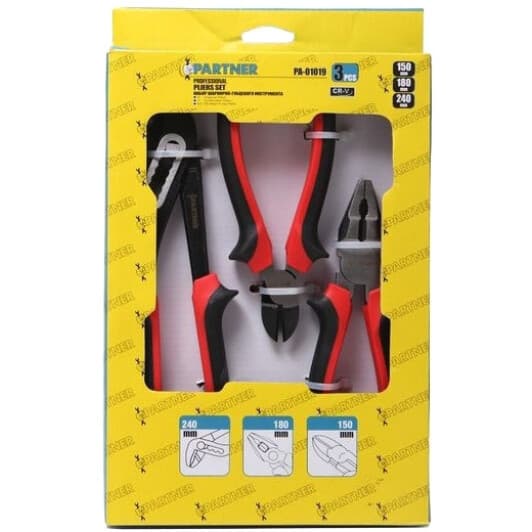Набір шарнірно-губцевого інструменту Partner PA-01019 3 од.