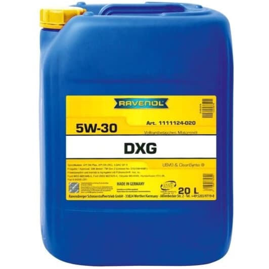 Ravenol DXG 5W-30 (20 л) моторна олива