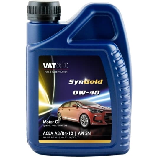 VatOil SynGold 0W-40 (1 л) моторное масло