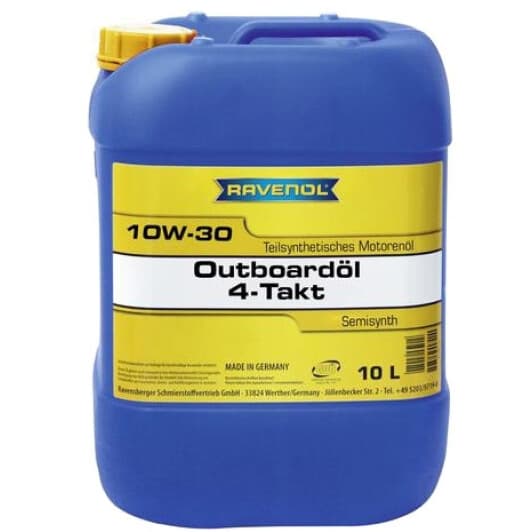 4T Ravenol Outboard 10W-30, 10 л (1153203010) моторна олива 4T