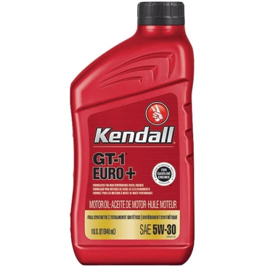 Kendall GT-1 EURO+ Premium Full Synthetic 5W-30 моторное масло