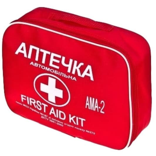 Аптечка автомобільна Vitol АМА-2 у м'якому чохлі 43959