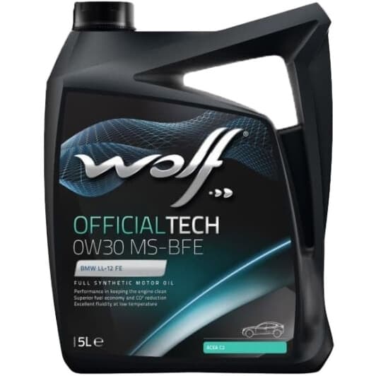 Wolf Officialtech MS-BFE 0W-30 (5 л) моторное масло