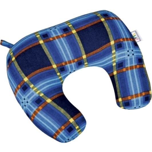 Подушка-підголовник Kegel Rogalik синя без логотипа 5-5501-225-5008