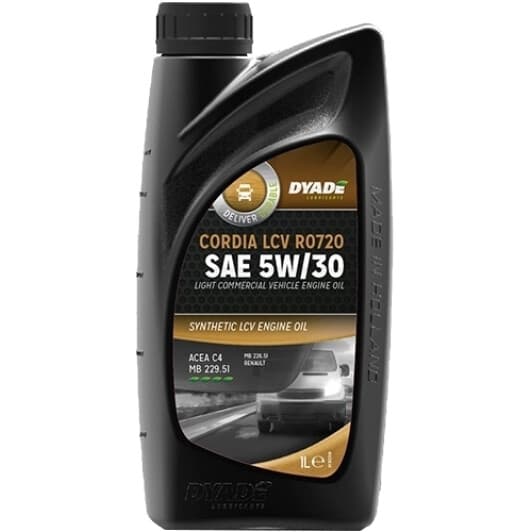 DYADE Competition Cordia LCV RN0720 5W-30 (1 л) моторна олива
