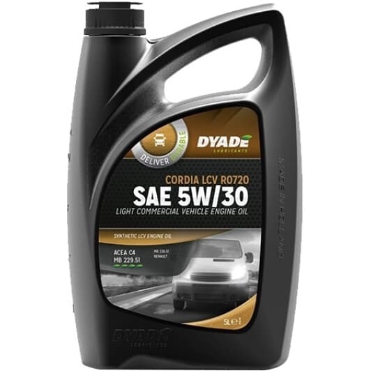 DYADE Competition Cordia LCV RN0720 5W-30 (5 л) моторна олива