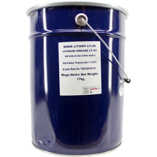 Смазка LOTOS Lithium Grease LT-43 литиевая