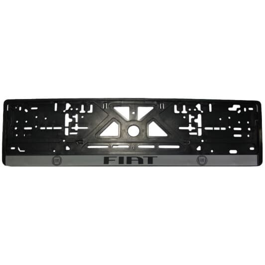Рамка номерного знака Alca 65180 колір чорний із сірим на Fiat