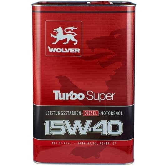Wolver Turbo Super 15W-40 моторное масло