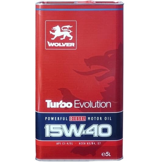 Wolver Turbo Evolution 15W-40 (5 л) моторное масло