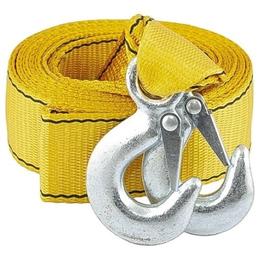 Трос буксировочный MasterTool 81-0304 лента 4,5 т 5 м