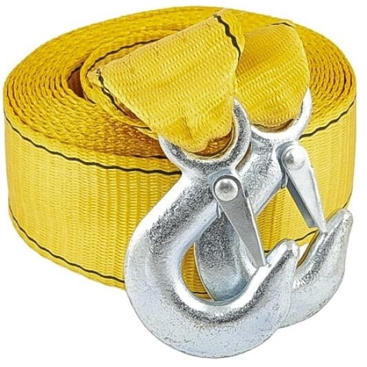 Трос буксирувальний MasterTool 81-0306 стрічка 8 т 5,5 м