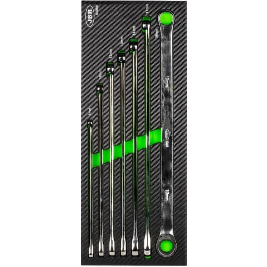 Набор ключей накидных трещоточных JBM 54066 8-19 мм 7 шт