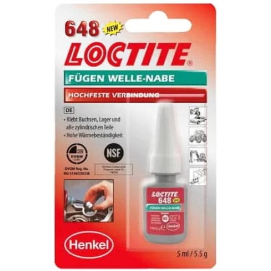 Фіксатор нарізі Loctite 648 зелений