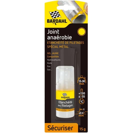 Bardahl Etancheite Filetages Anaerobie Jaune герметик жовтий (15 г)