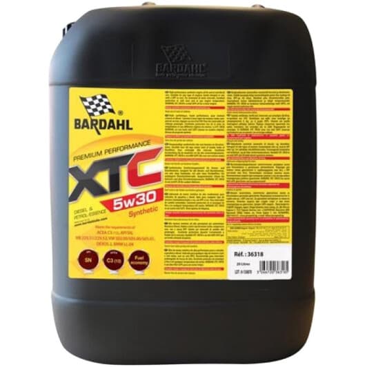 Bardahl XTC 5W-30 (20 л) моторное масло