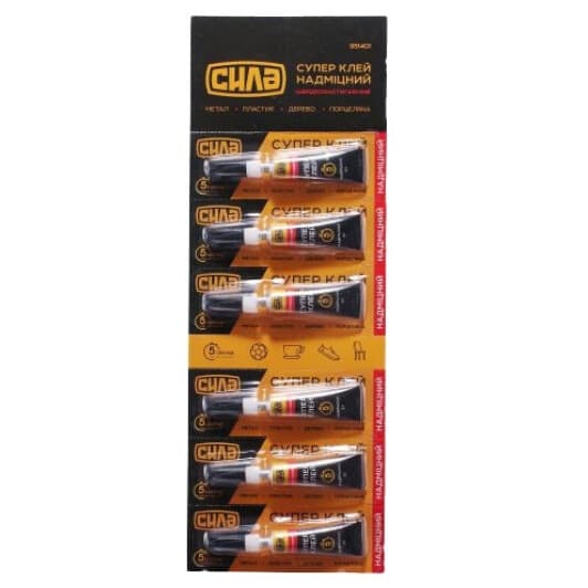 Клей Сила Суперклей гель Extra Strong (6 шт)