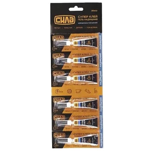 Клей Сила Суперклей гель (6 шт)