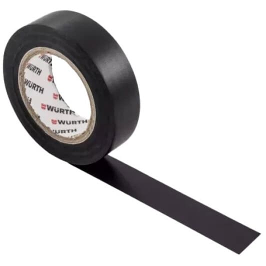 Ізоляційна стрічка Würth 0985101 чорна ПВХ 15 мм x 10000 мм