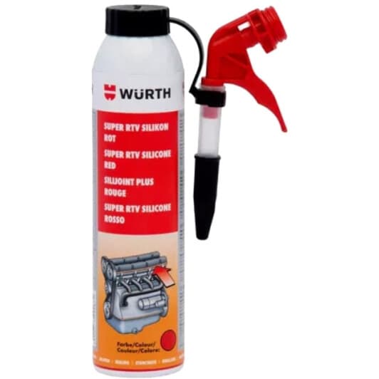 Würth Super RTV Silicone герметик красный (200 г)