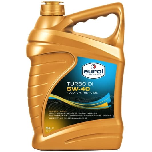 Eurol Turbo DI 5W-40 (5 л) моторное масло
