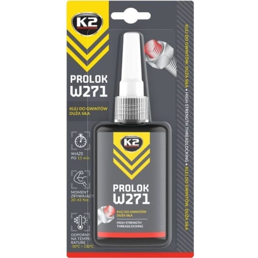 Фиксатор резьбы K2 Prolok W271 High красный