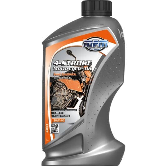 Моторное масло 4T MPM Semi Synthetic Ester 10W-40 полусинтетическое