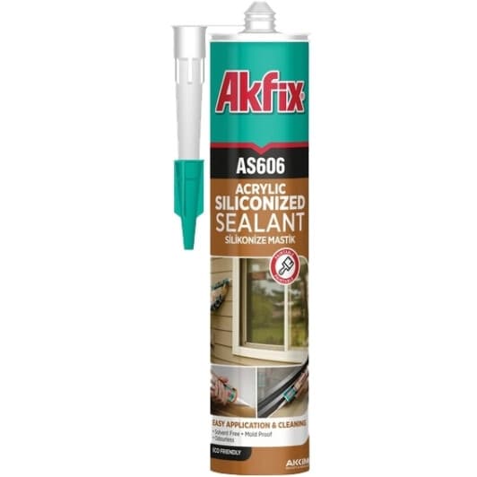 Akfix AS606 герметик білий (310 г)