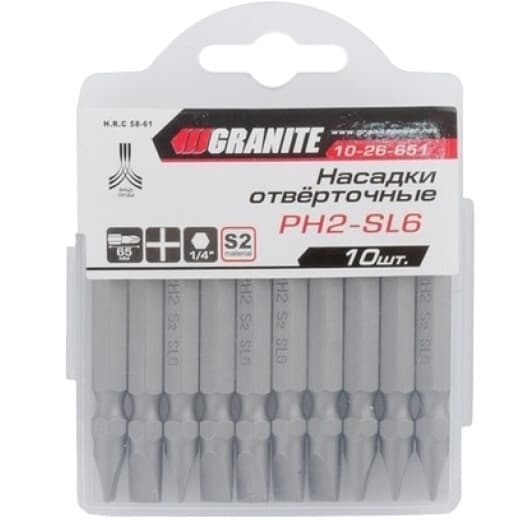 Набор бит Granite 10-26-651 10 шт.