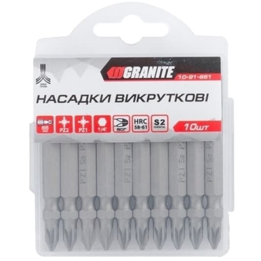 Набор бит Granite 10-91-651 10 шт.