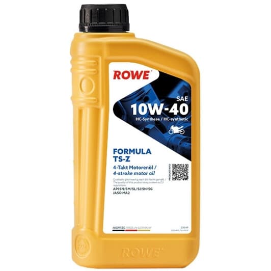 Моторна олива 4Т Rowe Formula TS-Z 10W-40 синтетична