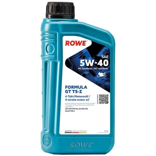 Моторна олива 4Т Rowe Formula GT TS-Z 5W-40 синтетична
