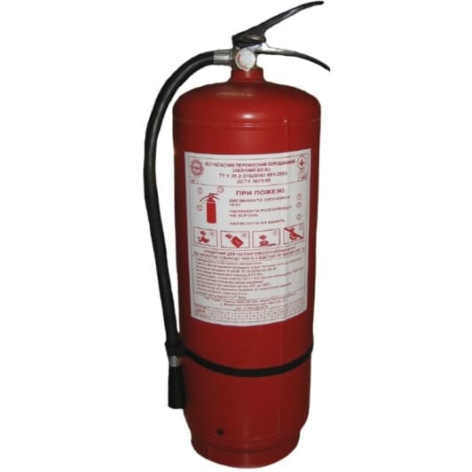 Перезарядный огнетушитель Рубіж порошковый