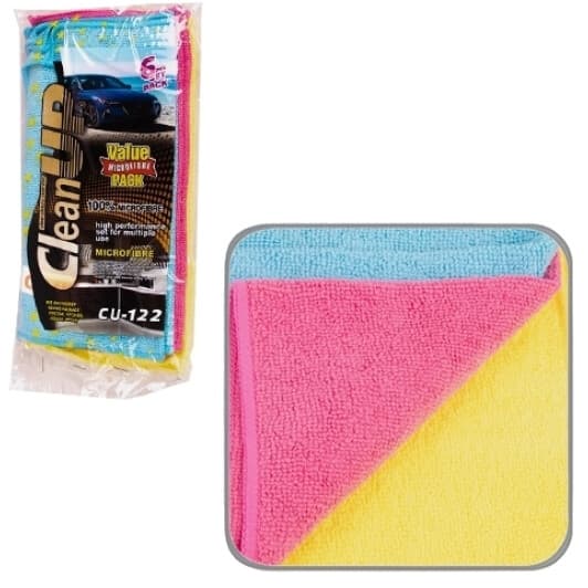 Набор салфеток CleanUP CU-122 микрофибра 6 шт