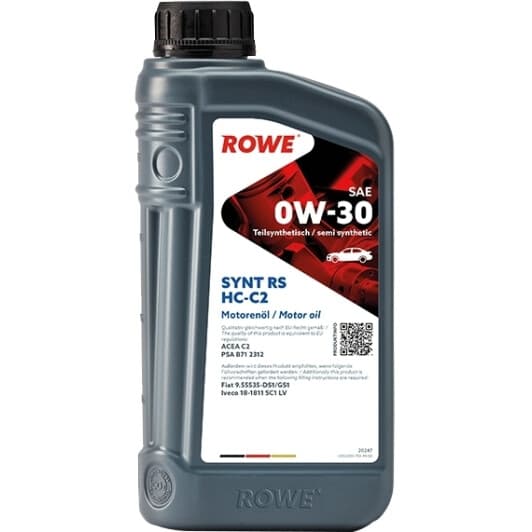 Rowe Synt RS HC-C2 0W-30 (1 л) моторное масло