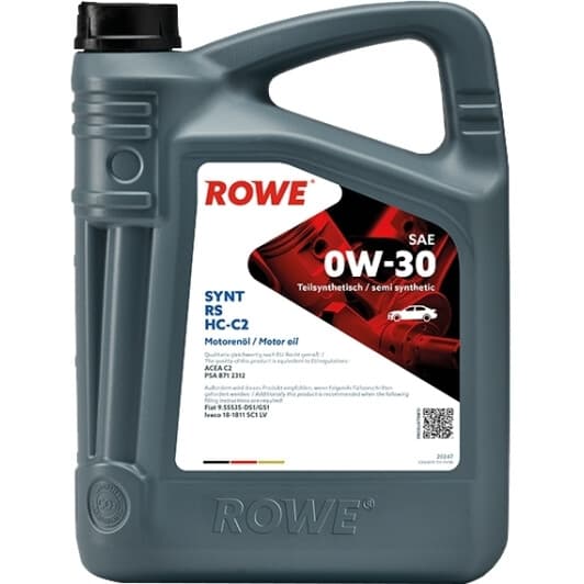 Rowe Synt RS HC-C2 0W-30 (5 л) моторное масло