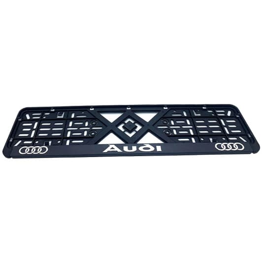 Рамка номерного знака Eurotermix 45562 цвет черный на Audi