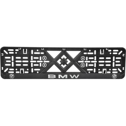 Рамка номерного знака Eurotermix 54895 колір чорний на BMW