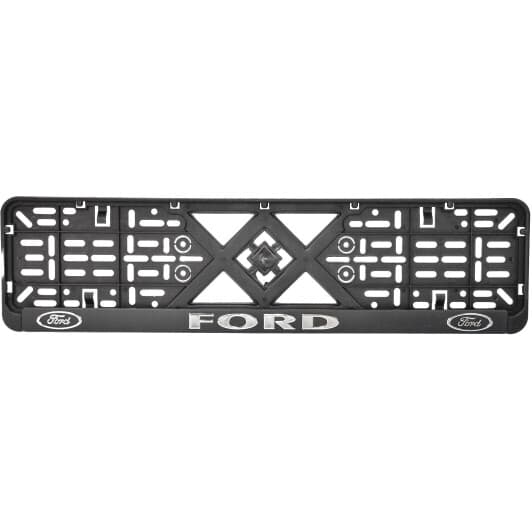 Рамка номерного знака Eurotermix 50273 колір чорний на Ford