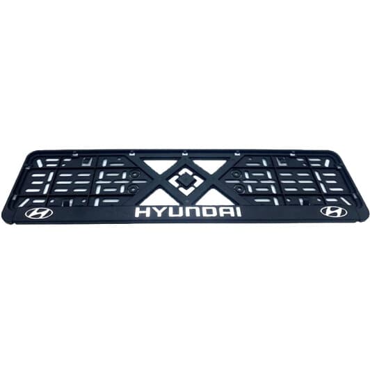 Рамка номерного знака Eurotermix 45563 колір чорний на Hyundai