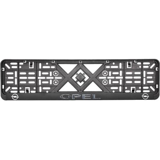 Рамка номерного знака Eurotermix 45569 цвет черный на Opel