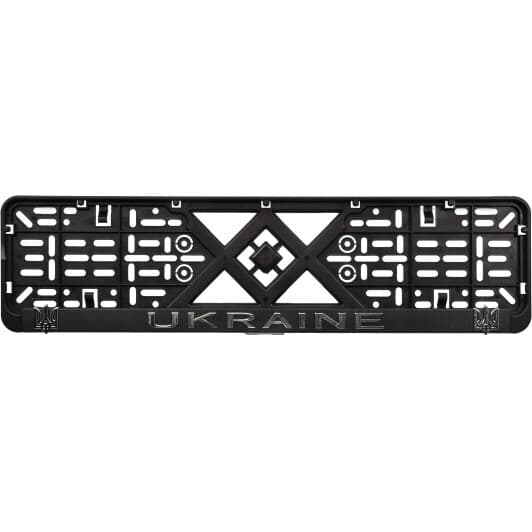 Рамка номерного знака Eurotermix 45677 колір чорний Ukraine