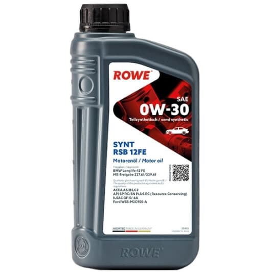 Rowe Synt RSB 12FE 0W-30 (1 л) моторна олива